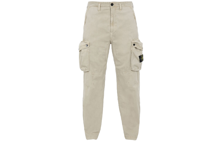 【代購】STONE ISLAND Cargo Pants Men Ecru