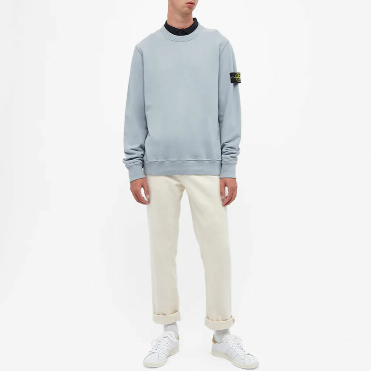 【代購】STONE ISLAND Sweatshirt Men's Pearl Gray