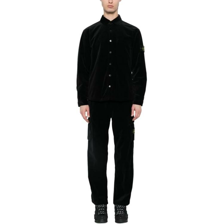 【代購】STONE ISLAND Cargo Pants Men's Black