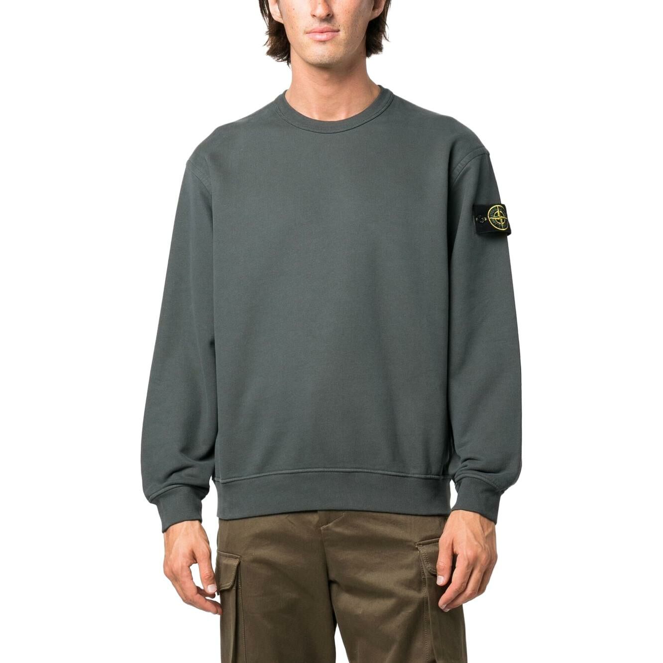 【代購】STONE ISLAND Sweatshirts Men Gasoline Blue