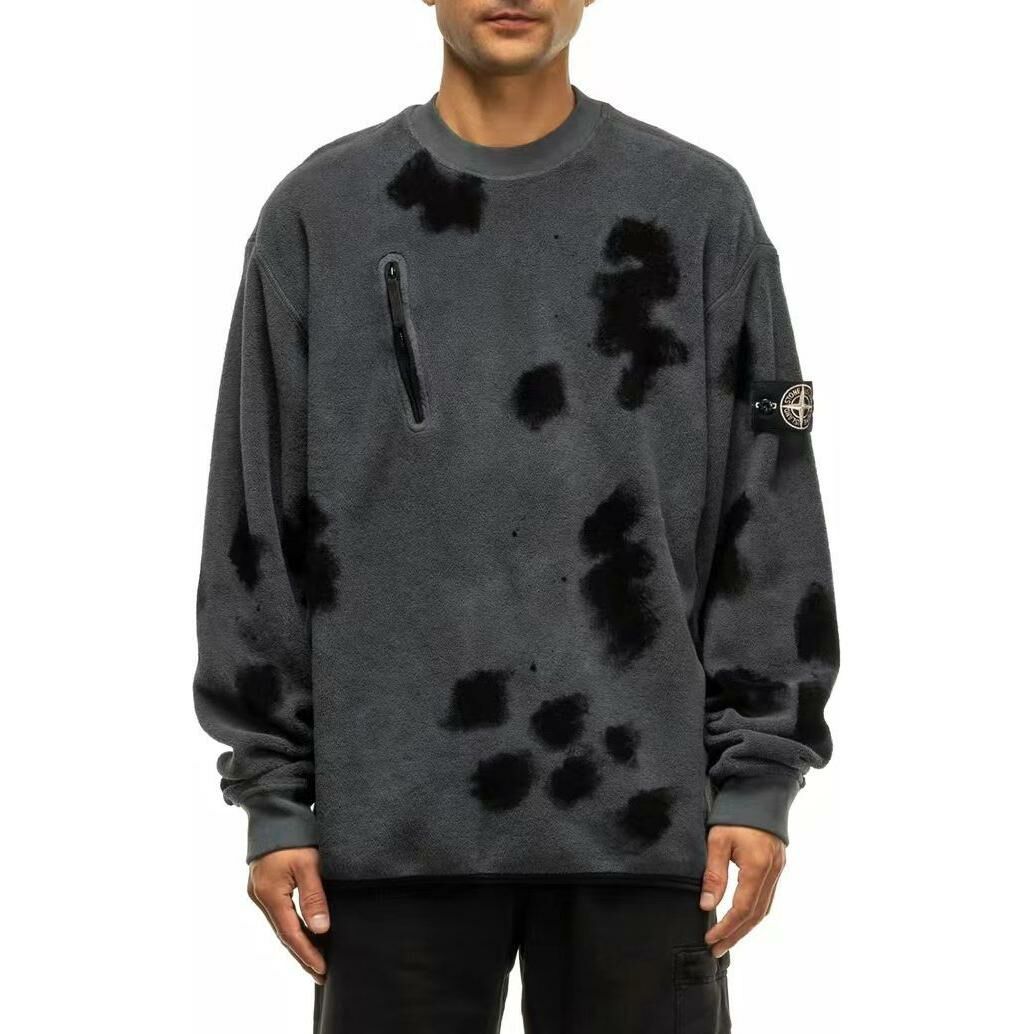 【代購】STONE ISLAND Pattern-Printed Drop Shoulder Crewneck Sweatshirt
