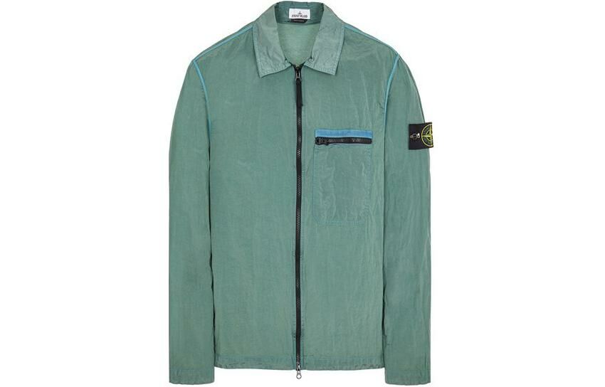 【代購】STONE ISLAND Tear-resistant Metal Nylon Series Jackets Coats Men's Light Green