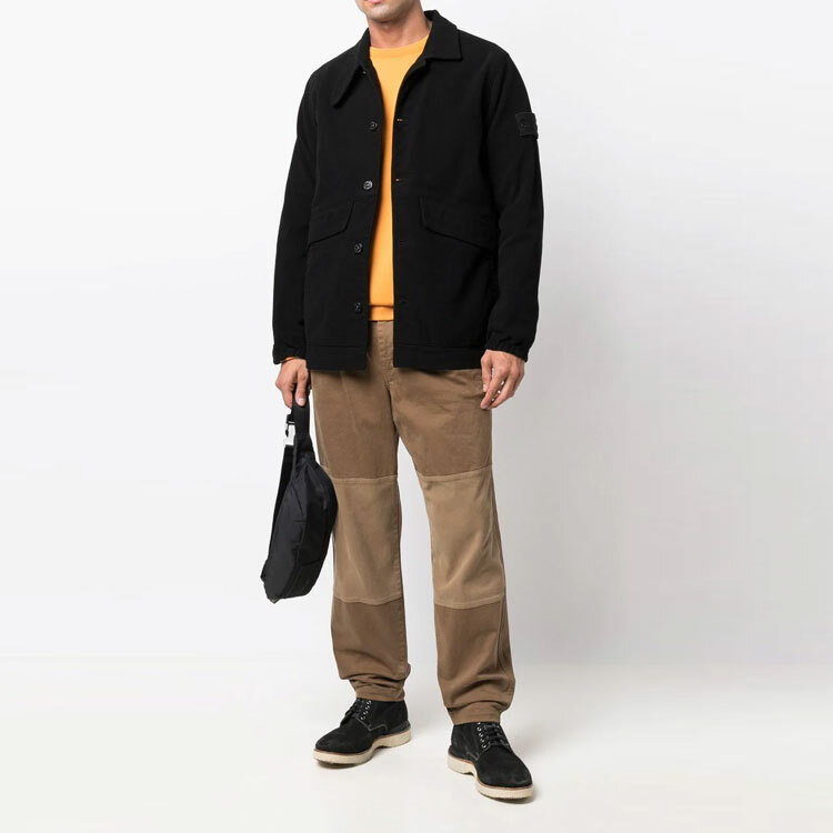 【代購】STONE ISLAND Jackets Coats Men's Black