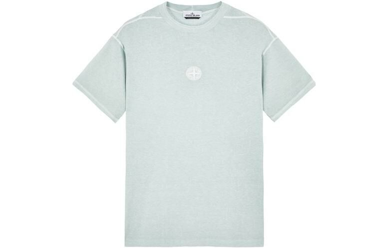 【代購】STONE ISLAND T-Shirts Men Sky Blue