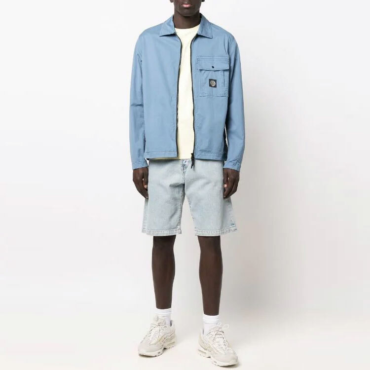 【代購】STONE ISLAND Jackets Men Haze Blue