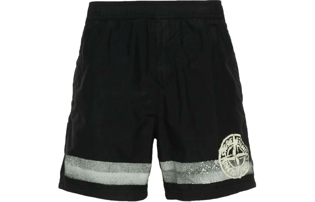 【代購】STONE ISLAND Casual Shorts Men's Black