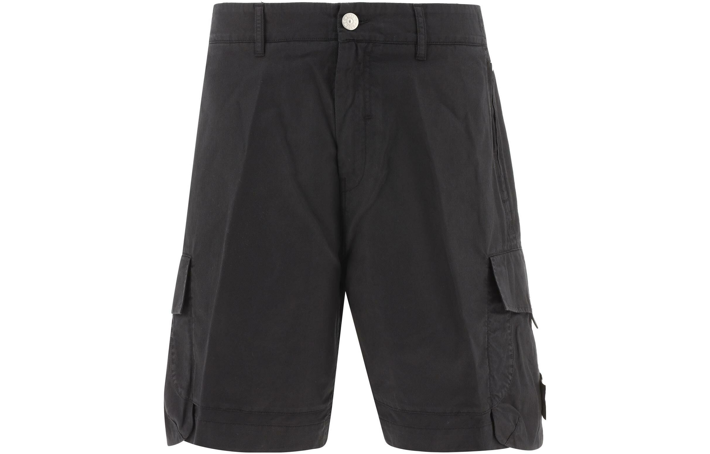 【代購】STONE ISLAND Cargo Shorts Men Black