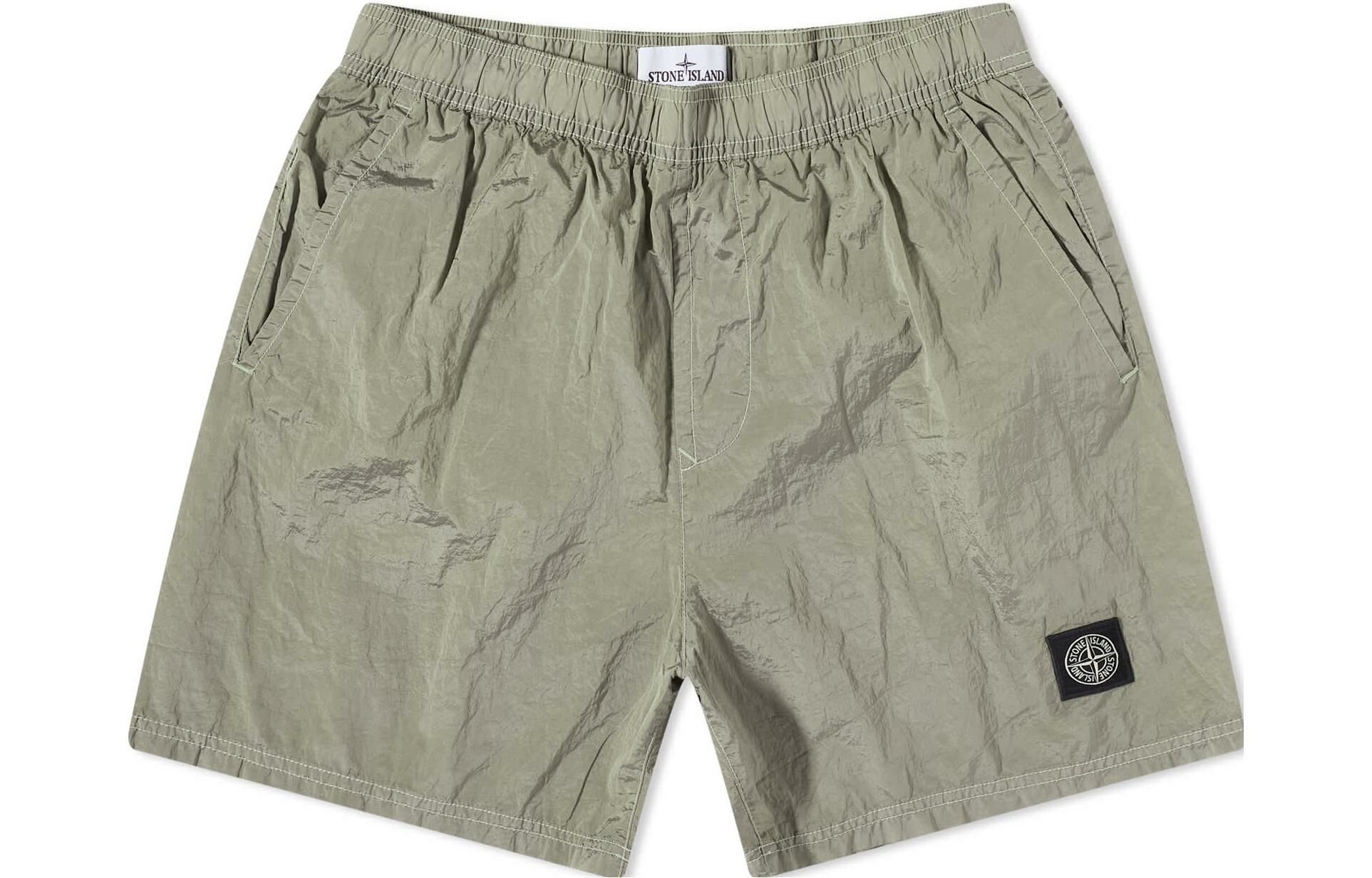 【代購】STONE ISLAND Compass-patch Swim Shorts