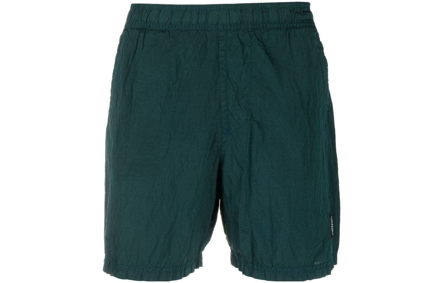 【代購】STONE ISLAND Embroidered-logo Swim Shorts