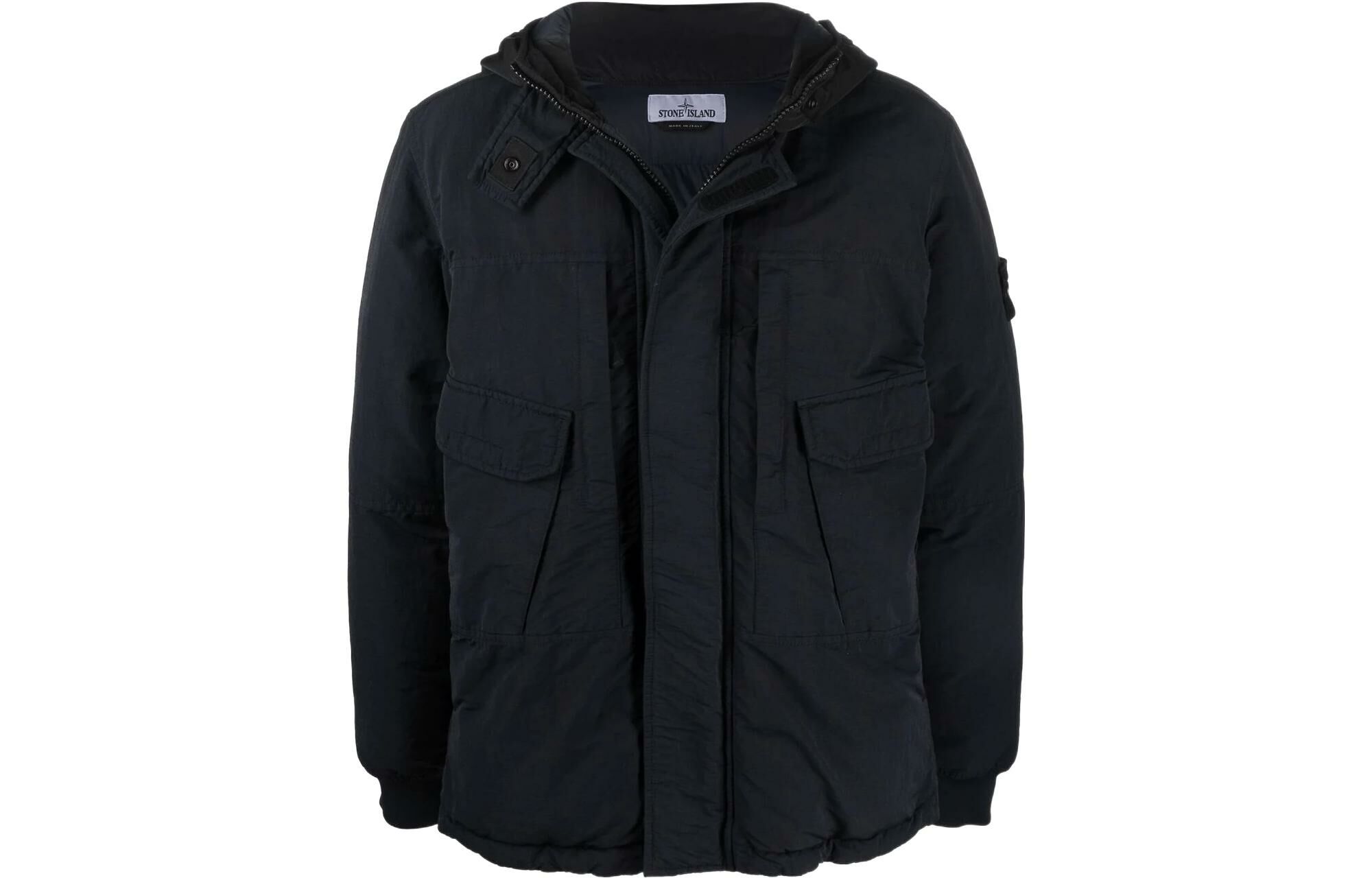 【代購】STONE ISLAND Down Jacket Men's Black