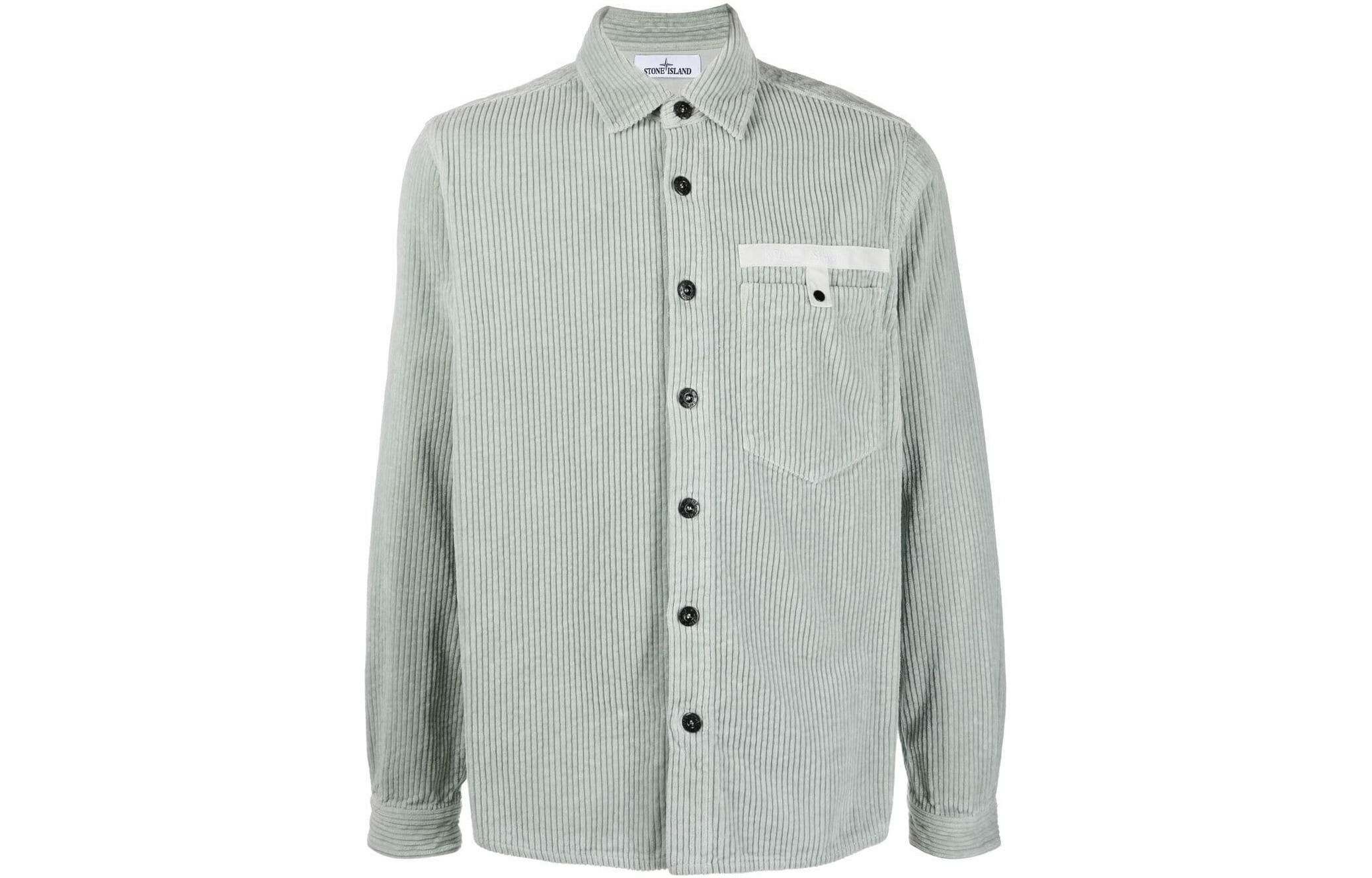 【代購】STONE ISLAND Shirts Men Cyan
