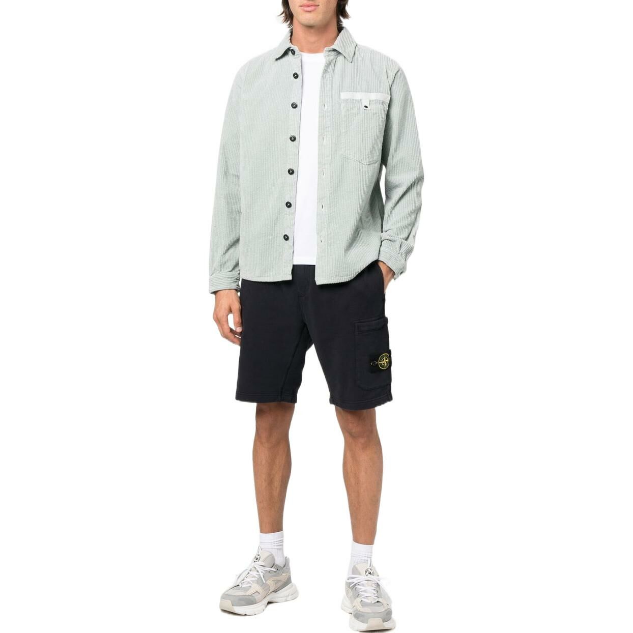 【代購】STONE ISLAND Shirts Men Cyan