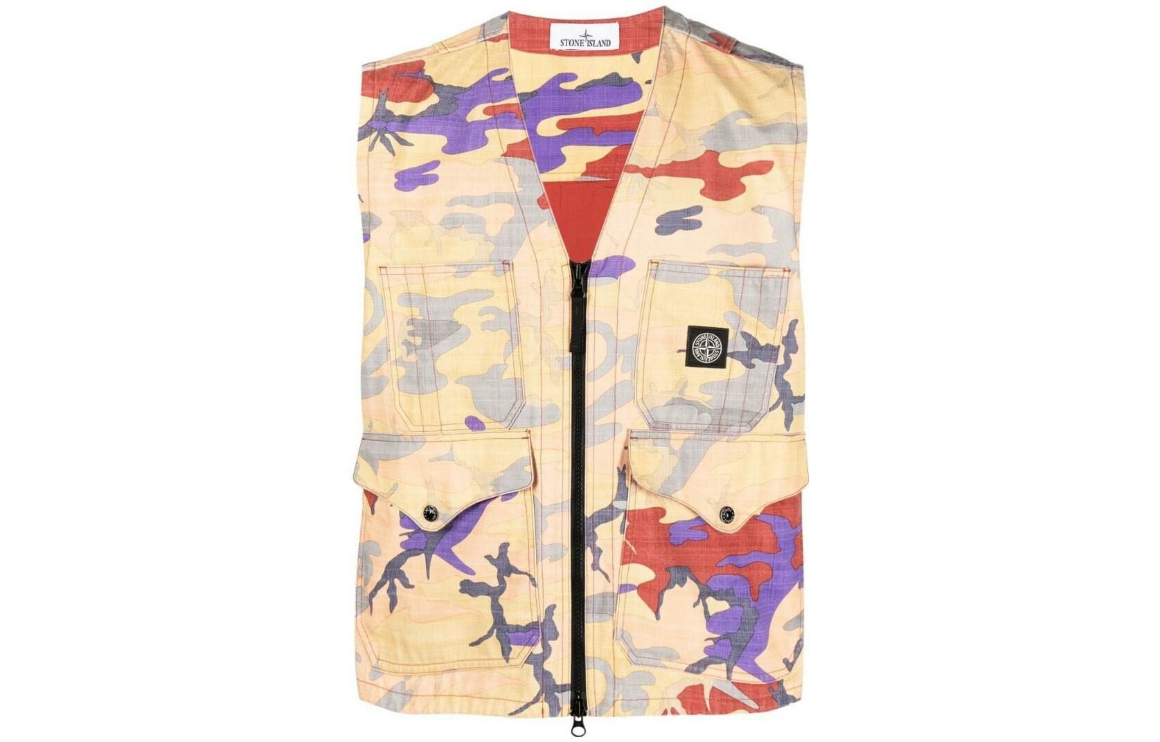 【代購】STONE ISLAND Heritage Camo Ripstop Nylon Vest 'Multicolor'