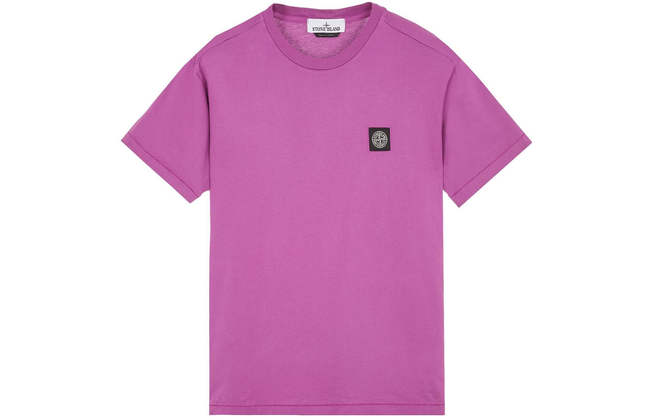 【代購】STONE ISLAND T-Shirts Men Magenta