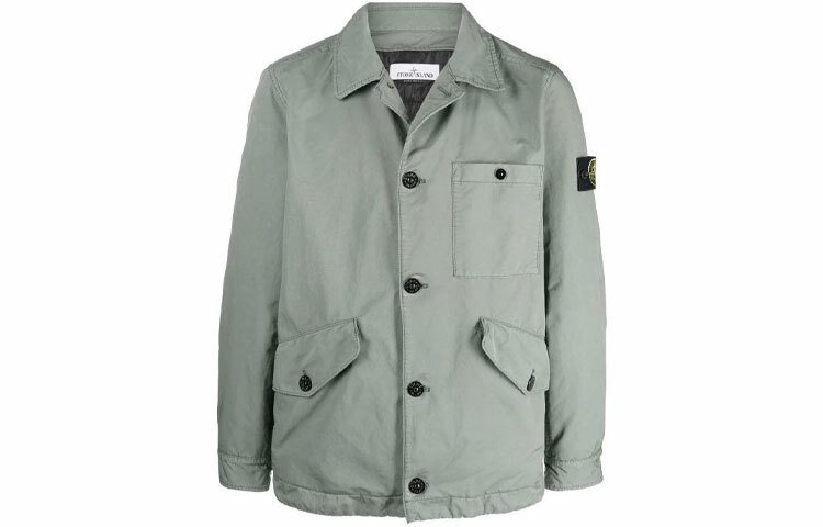 【代購】STONE ISLAND Jackets Men Gray Green