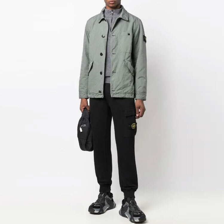 【代購】STONE ISLAND Jackets Men Gray Green