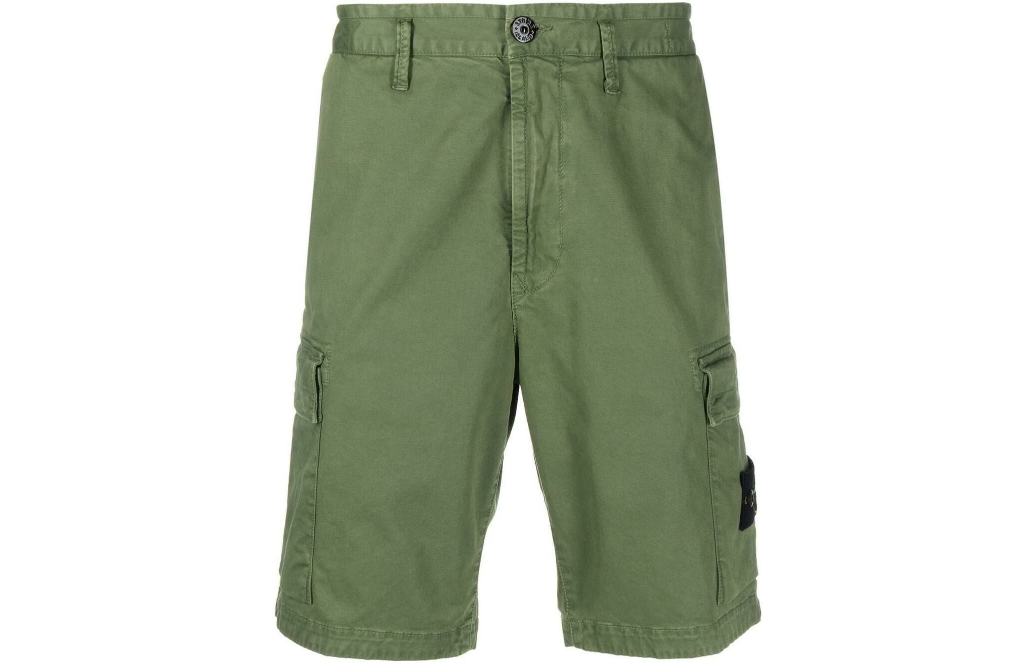【代購】STONE ISLAND Cargo Shorts Men Army Green