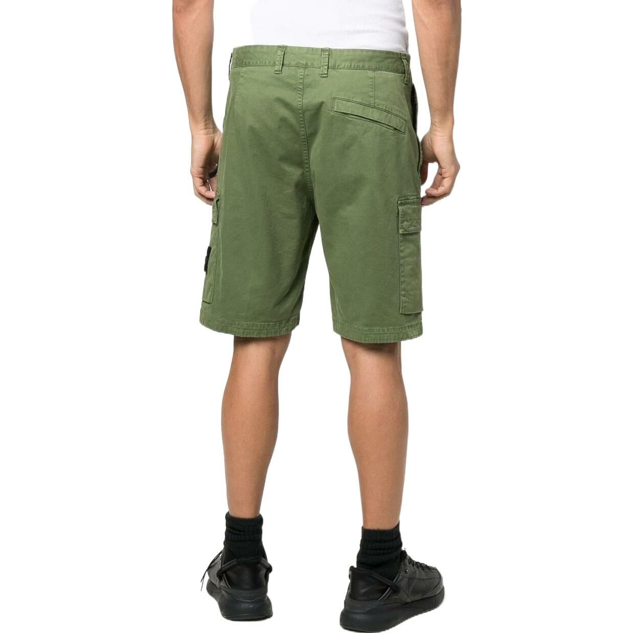 【代購】STONE ISLAND Cargo Shorts Men Army Green