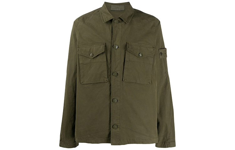 【代購】STONE ISLAND Shirt Men's Army Green