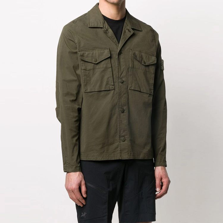 【代購】STONE ISLAND Shirt Men's Army Green