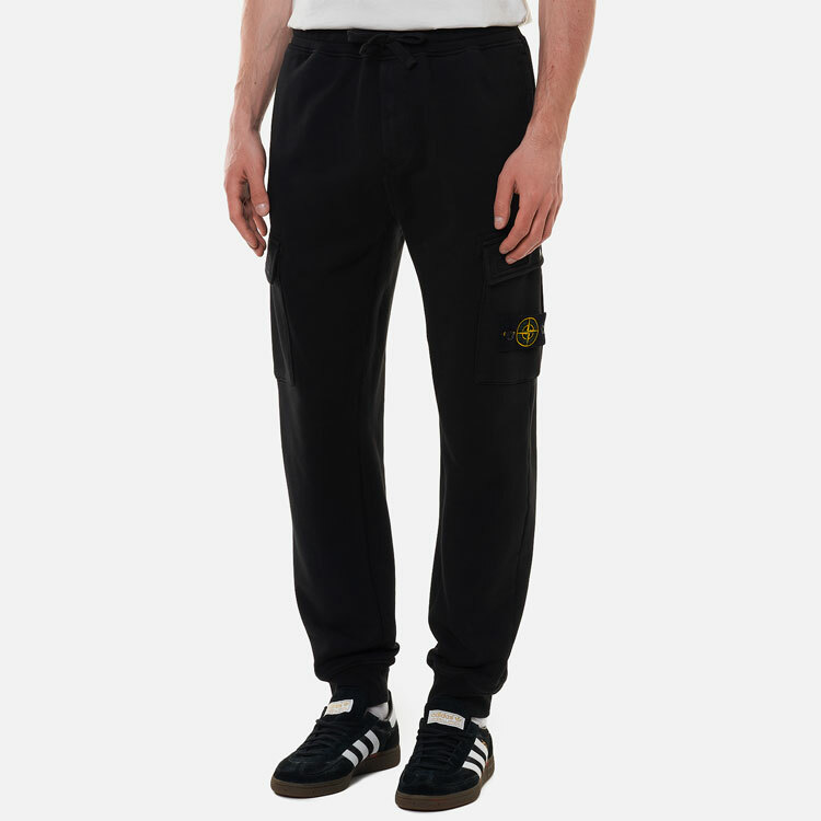【代購】STONE ISLAND Cargo Pants Men Black