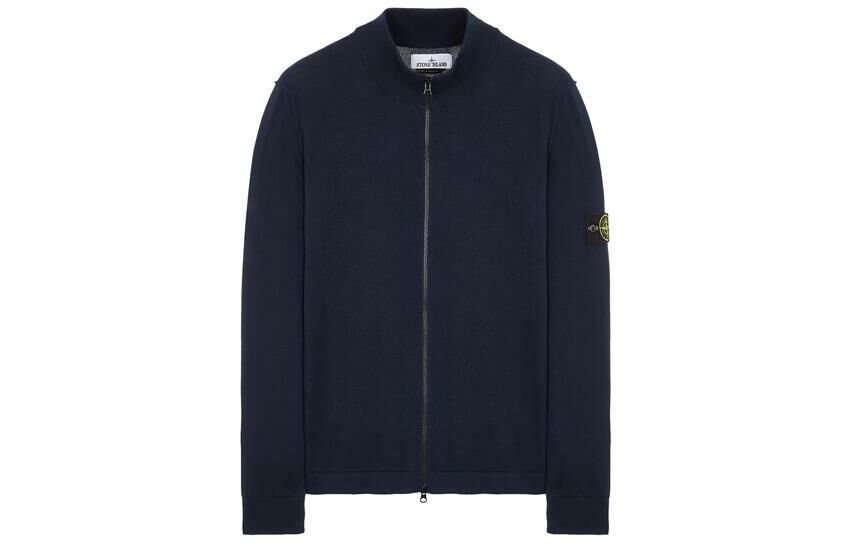 【代購】STONE ISLAND Compass-motif Zip-up Cardigan