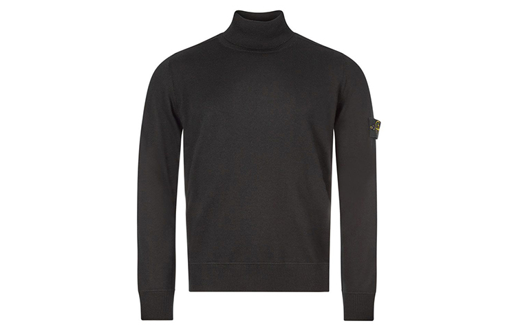 【代購】STONE ISLAND Logo Patch Roll-Neck Jumper