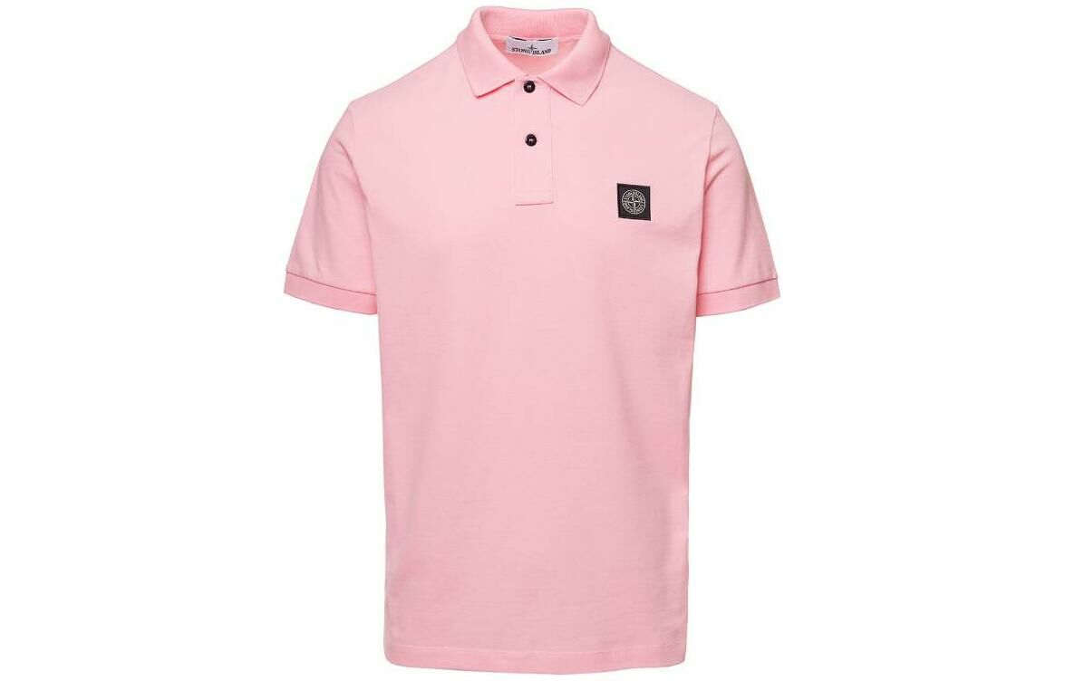 【代購】STONE ISLAND Polo Shirt Men's Pink
