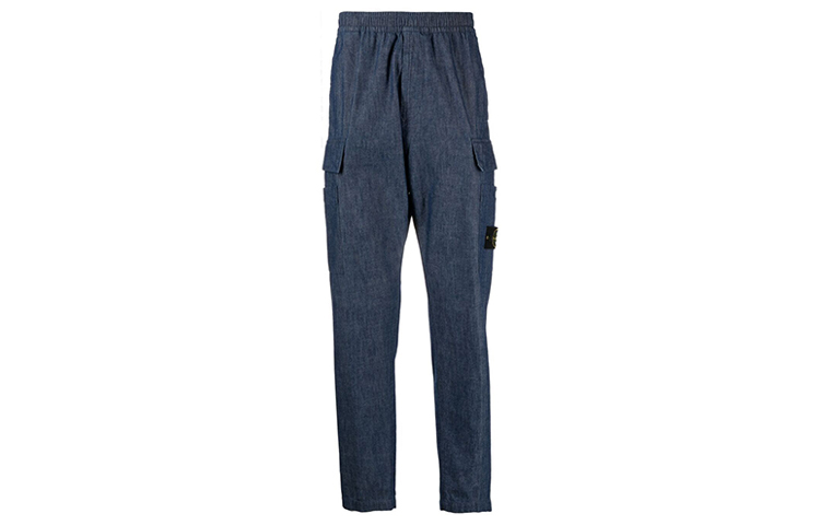 【代購】STONE ISLAND Cargo Pants Men Dark Blue