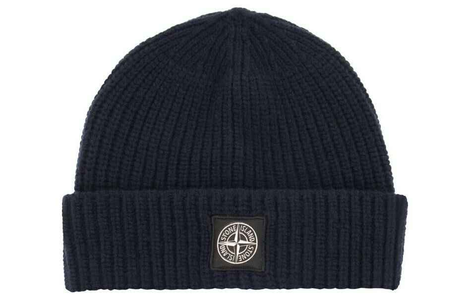 【代購】STONE ISLAND Virgin Wool Beanies Men's Blue
