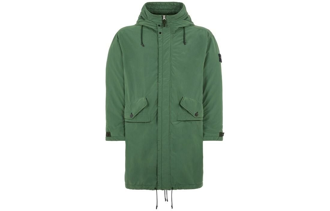 【代購】STONE ISLAND Parka Coats Men Olive Green