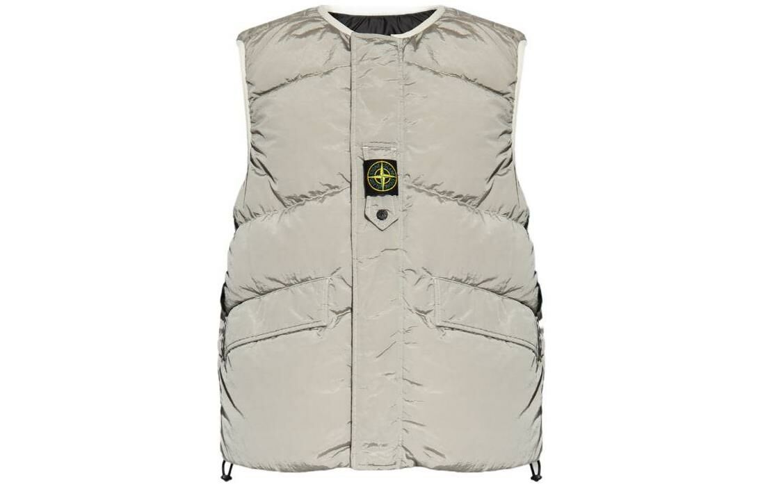 【代購】STONE ISLAND Vests Men Silver
