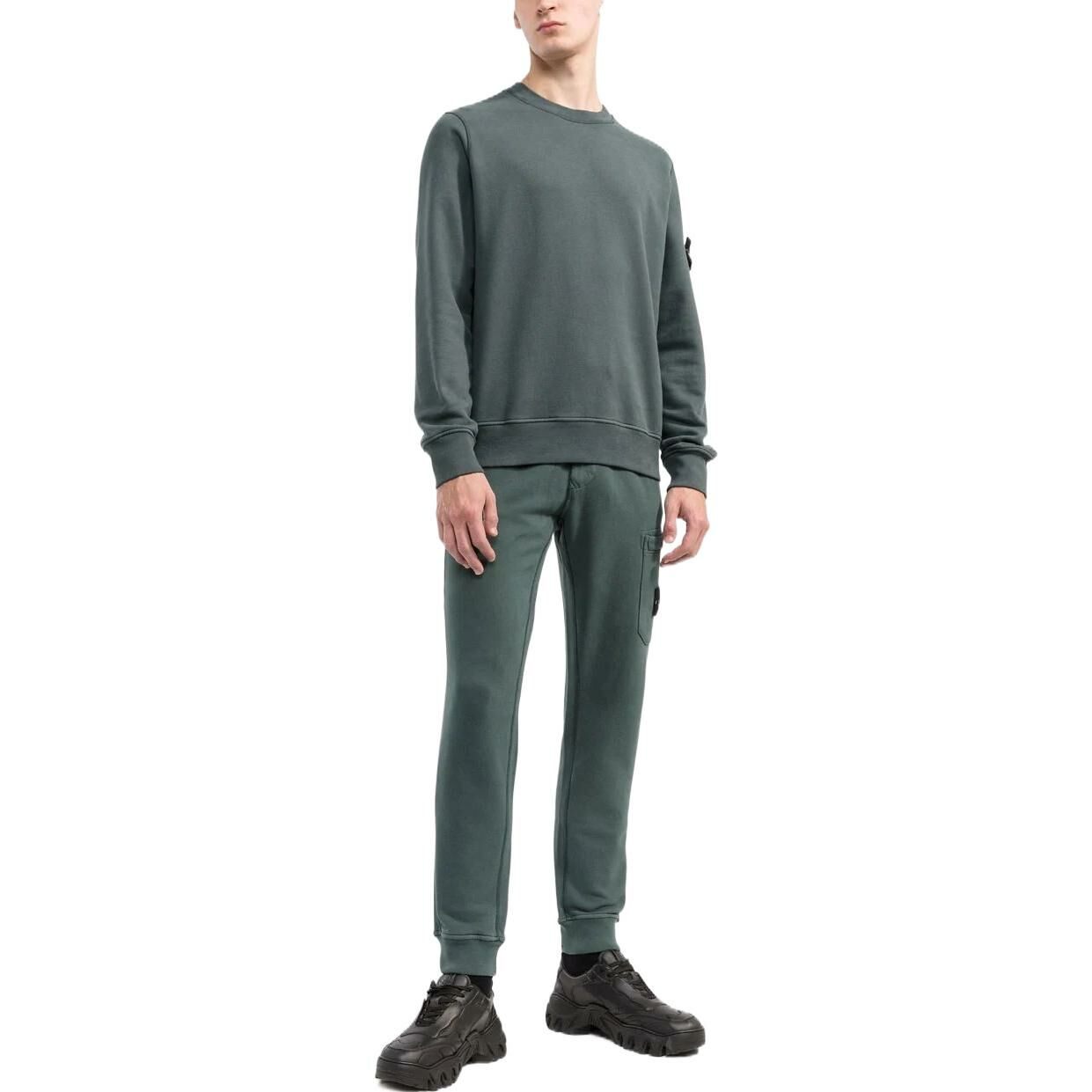 【代購】STONE ISLAND Knitted Sweatpants Men Green