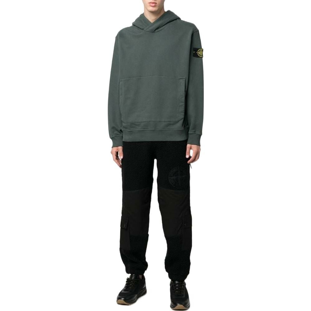 【代購】STONE ISLAND Furry Wool Nylon Fleece Cargo Joggers