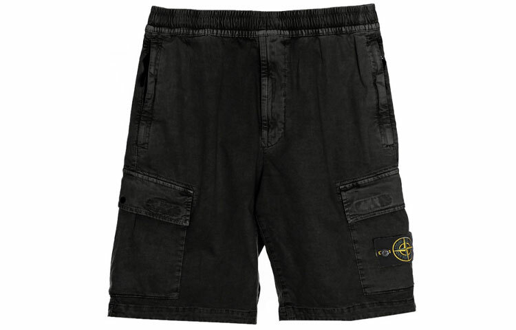 【代購】STONE ISLAND SS22 Cargo Shorts Men's Black