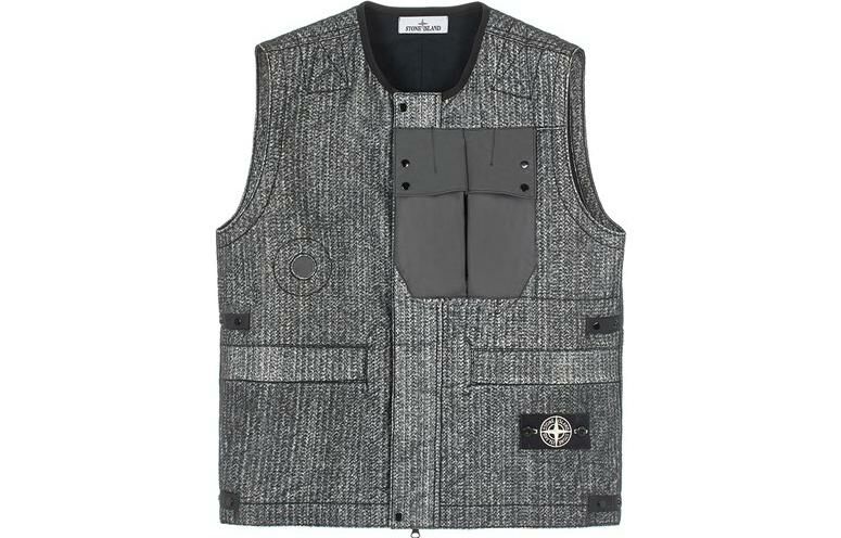 【代購】STONE ISLAND FW22 Vest Men's Black