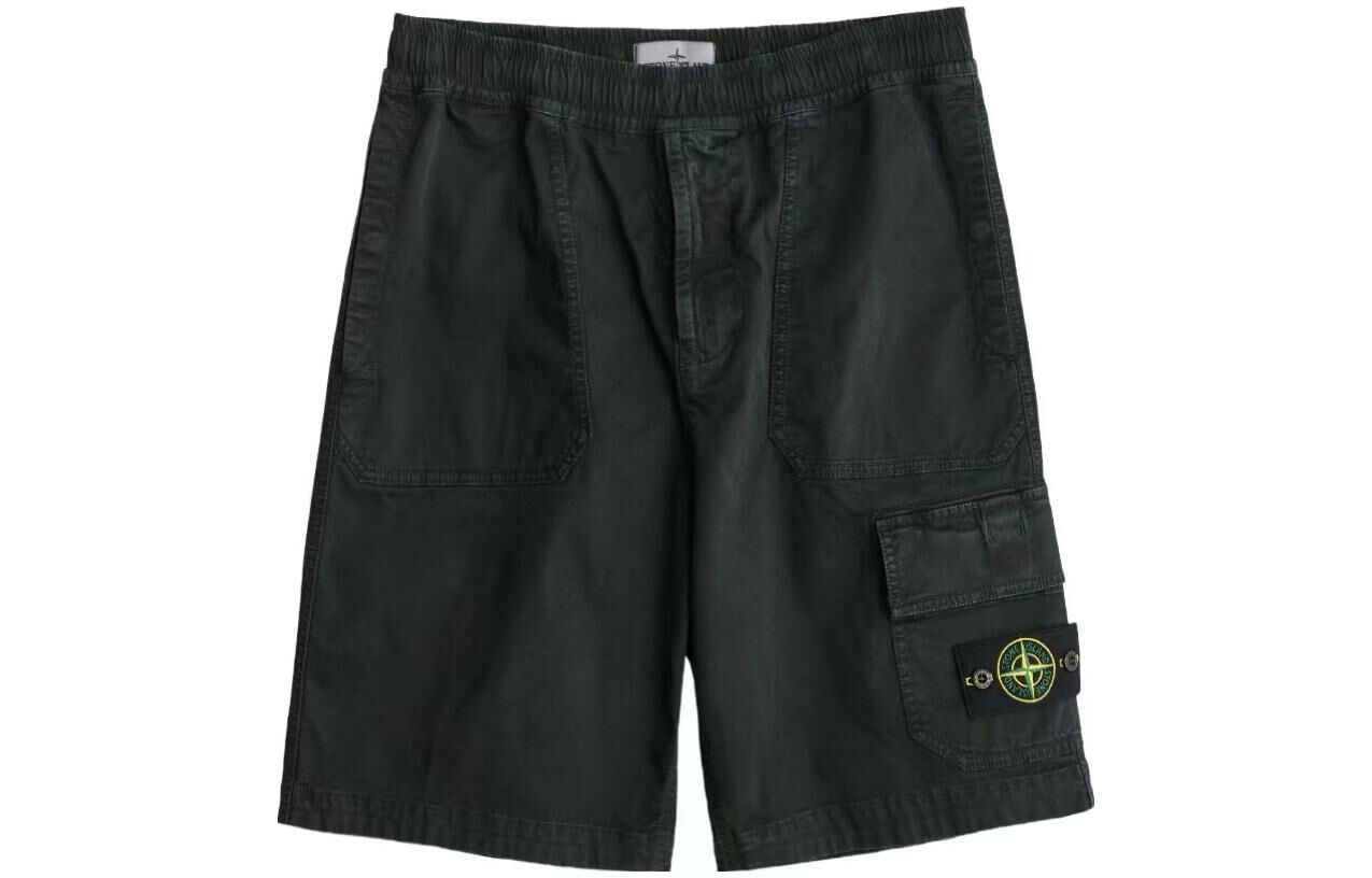 【代購】STONE ISLAND Cargo Shorts Men's Charcoal Black