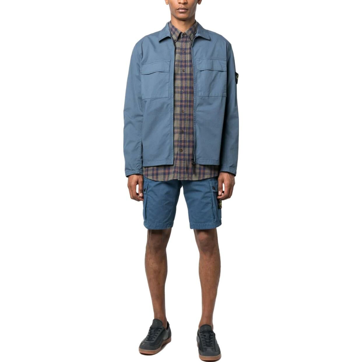 【代購】STONE ISLAND SS23 Jackets Coats Men's Haze Blue