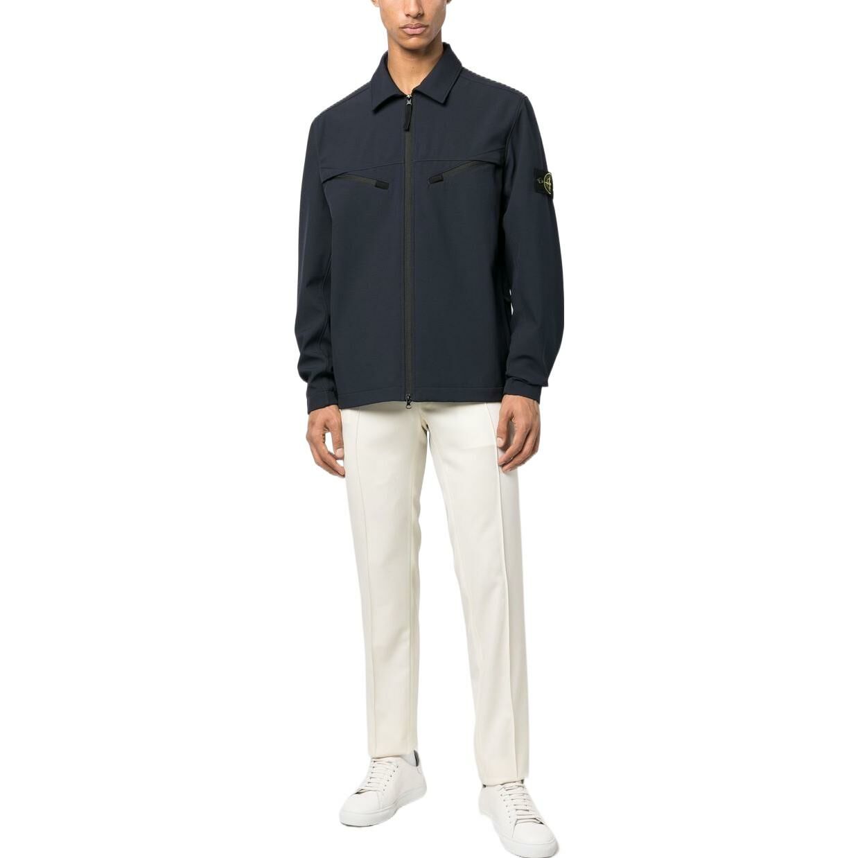 【代購】STONE ISLAND LIGHT SOFT SHELL-R SERIES SOFT SHELL Jackets Coats Men's Marine Blue