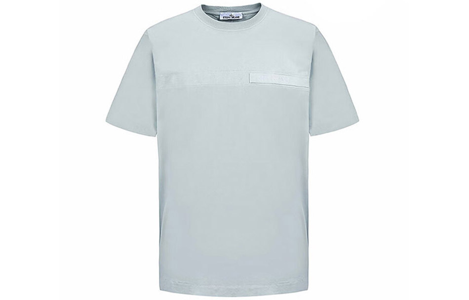 【代購】STONE ISLAND T-Shirts Men Pearl Gray
