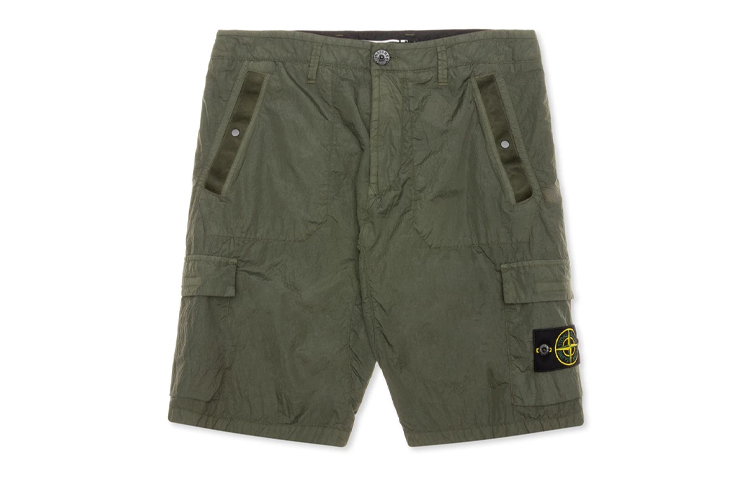 【代購】STONE ISLAND Cargo Shorts Men's Olive Green