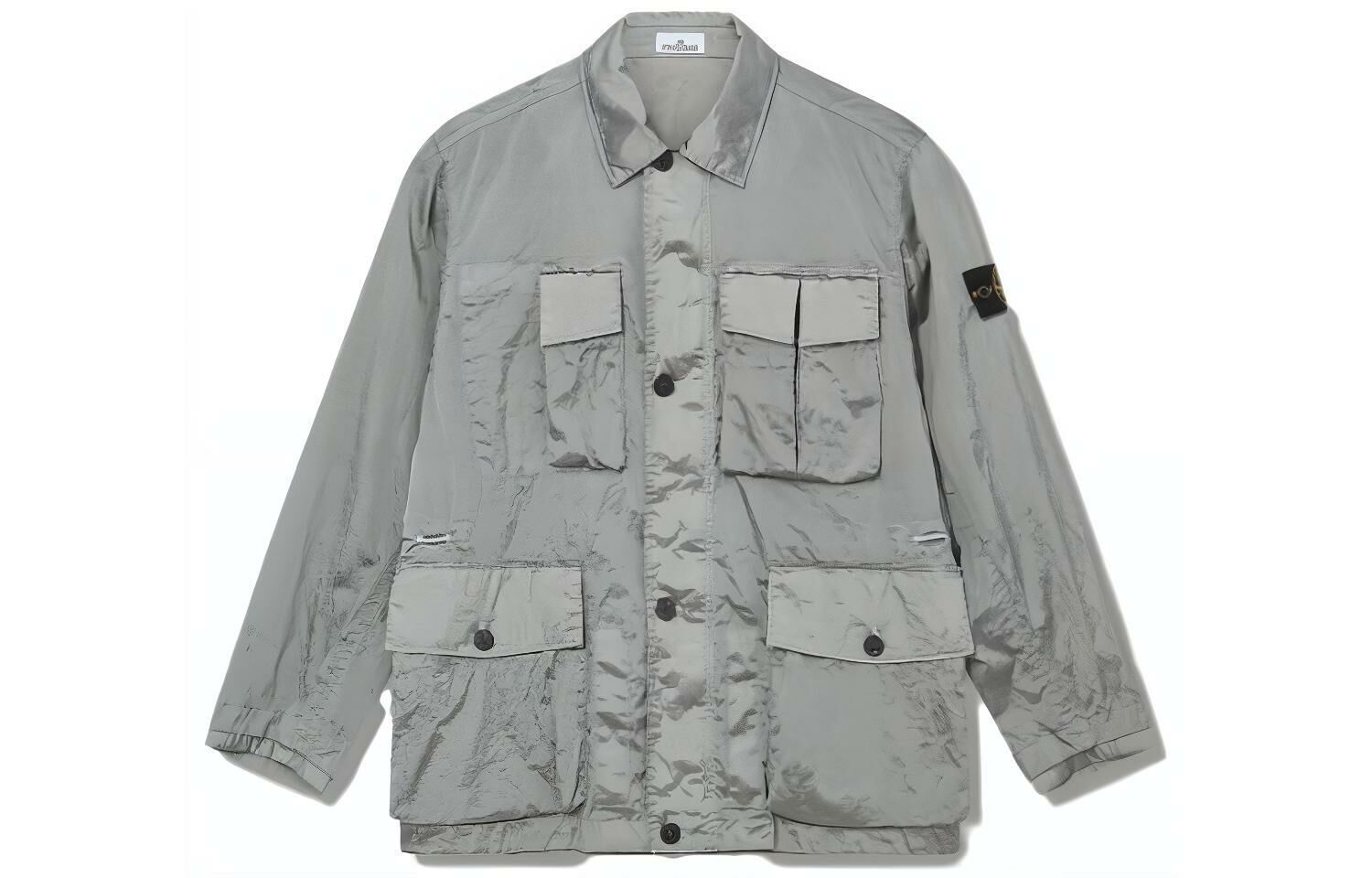 【代購】STONE ISLAND SS23 Jackets Coats Men's Metallic Silver Blue