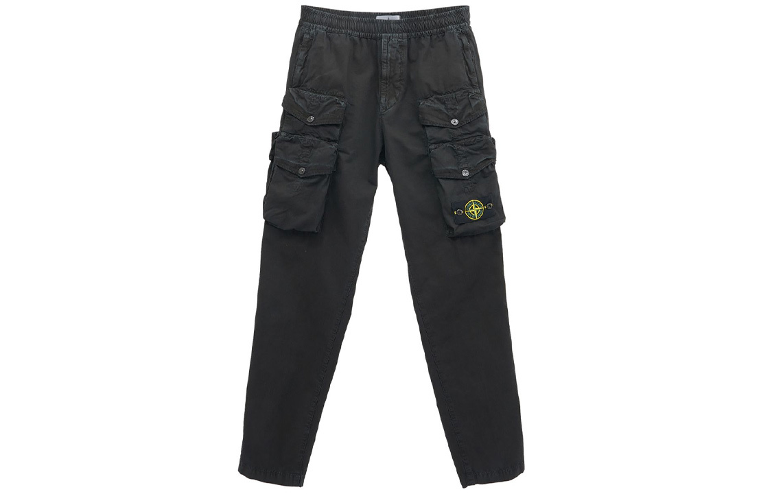 【代購】STONE ISLAND Casual Pants Men's Black