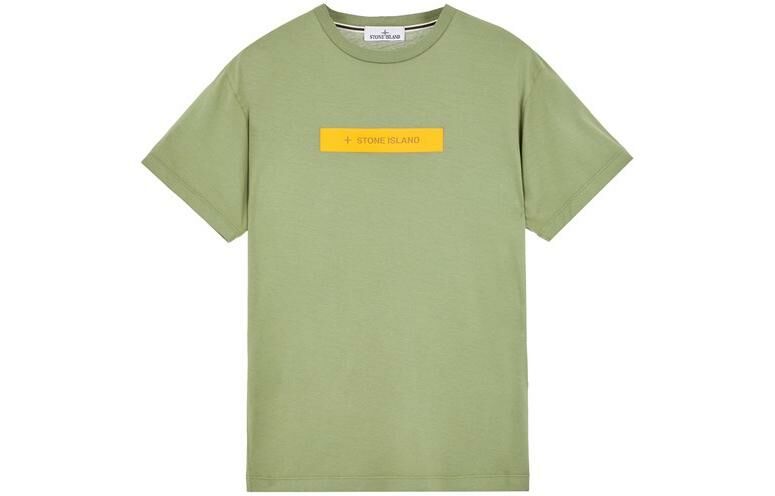 【代購】STONE ISLAND T-Shirts Unisex Gray Green