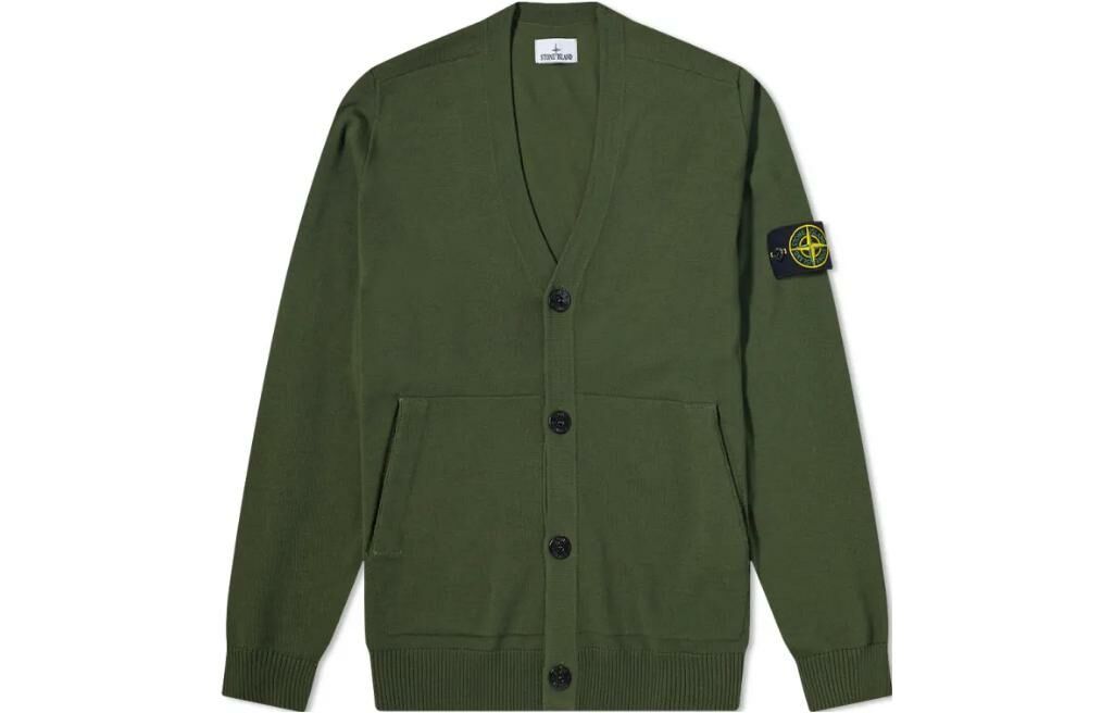 【代購】STONE ISLAND Knitwear Men Olive Green