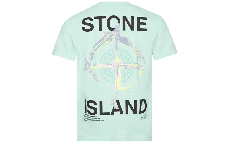 【代購】STONE ISLAND SS21 T-Shirt Men's Aqua Green