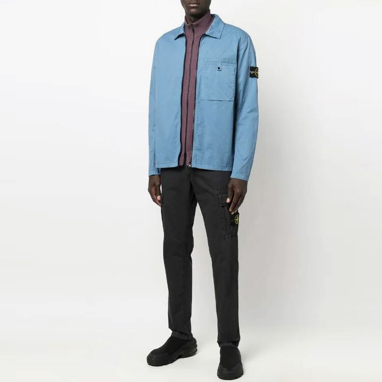 【代購】STONE ISLAND SS22 Jacket Men's Blue