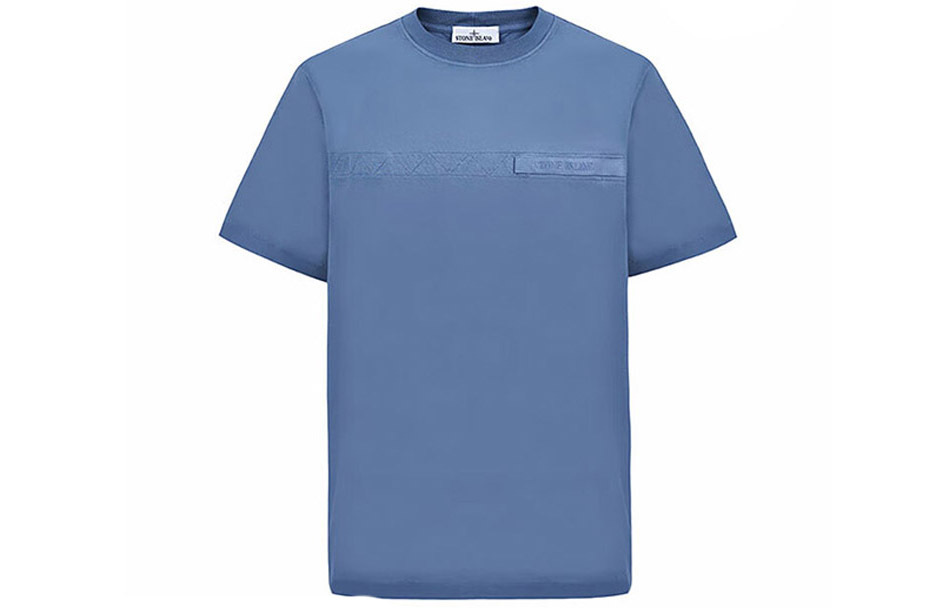 【代購】STONE ISLAND T-Shirts Men Dusty Blue