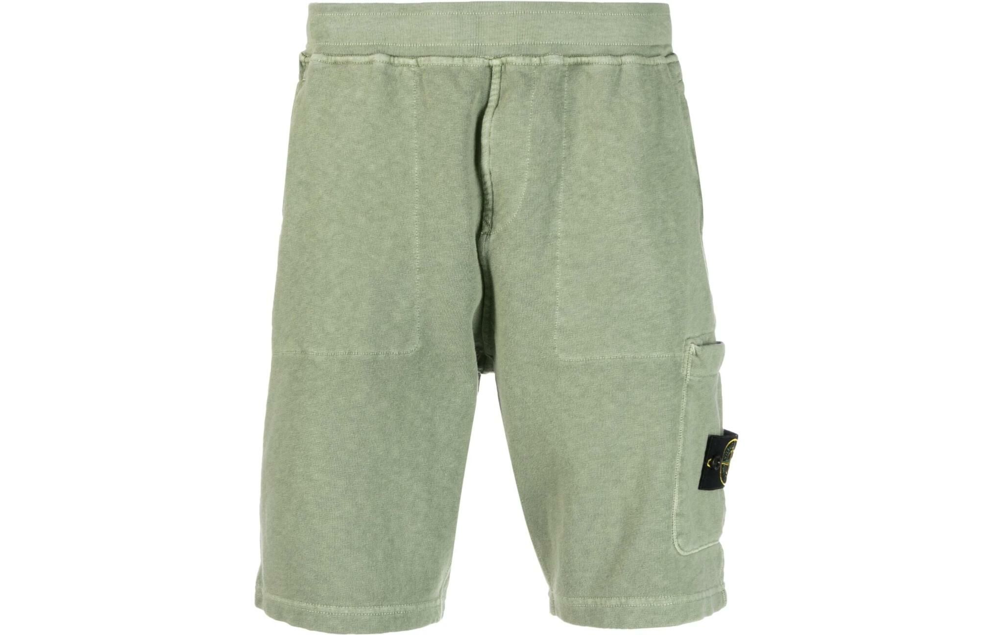 【代購】STONE ISLAND Compass-Motif Elasticated Waistband Shorts