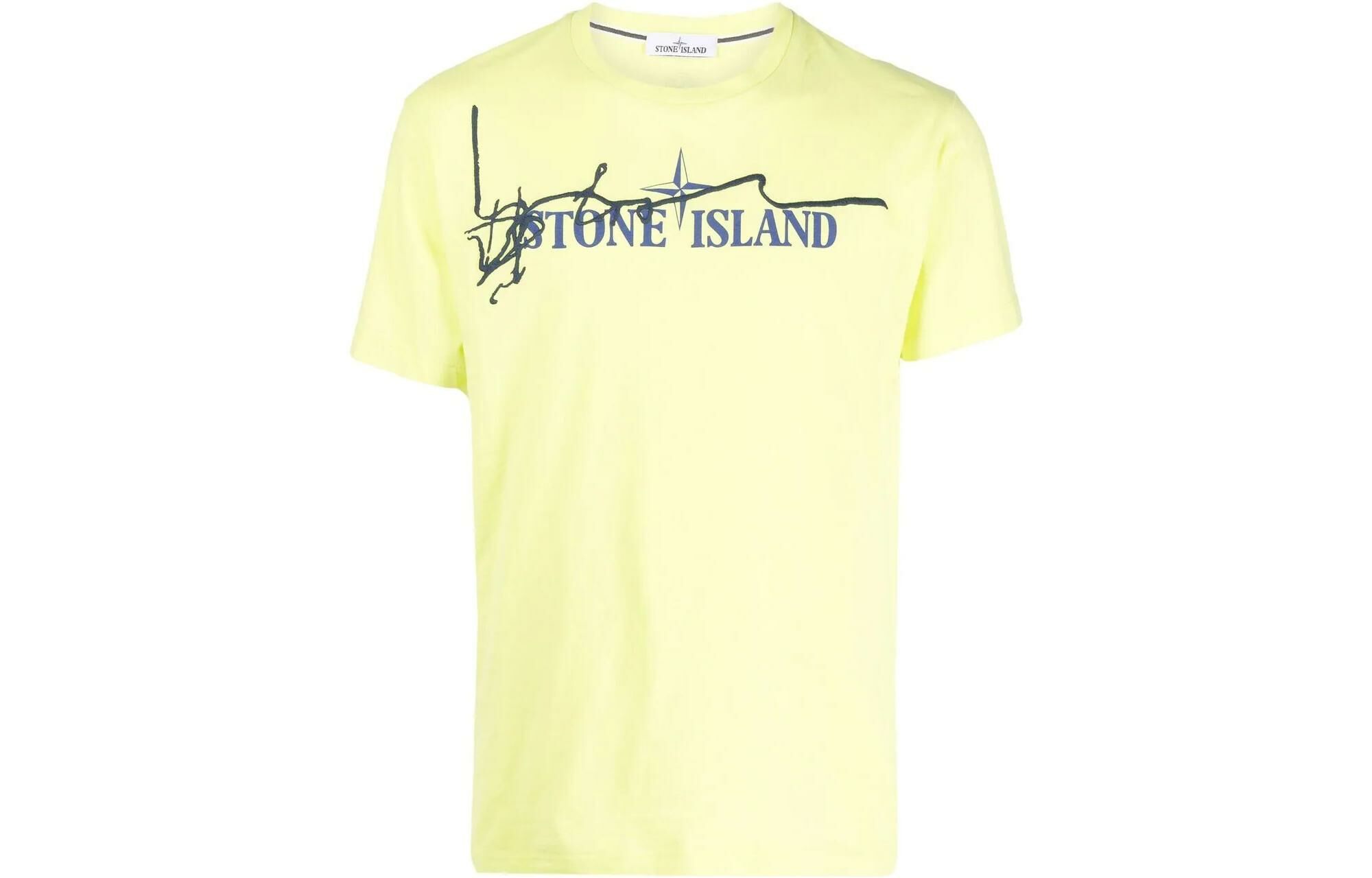 【代購】STONE ISLAND SS22 T-Shirt Men's Light Yellow
